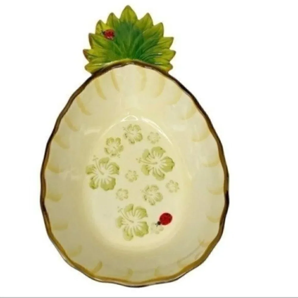 Temp-tations presentable ovenware copa pineapple 1.5 qt Style Ppp-sq-791066